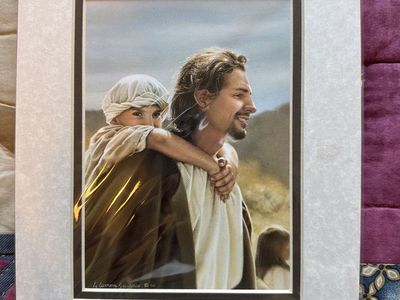 Brand new Matte framed artist print by Liz Lemon Swindle called “HOLD ON TIGHT”. Print is 5x7 Matte is 8x10.