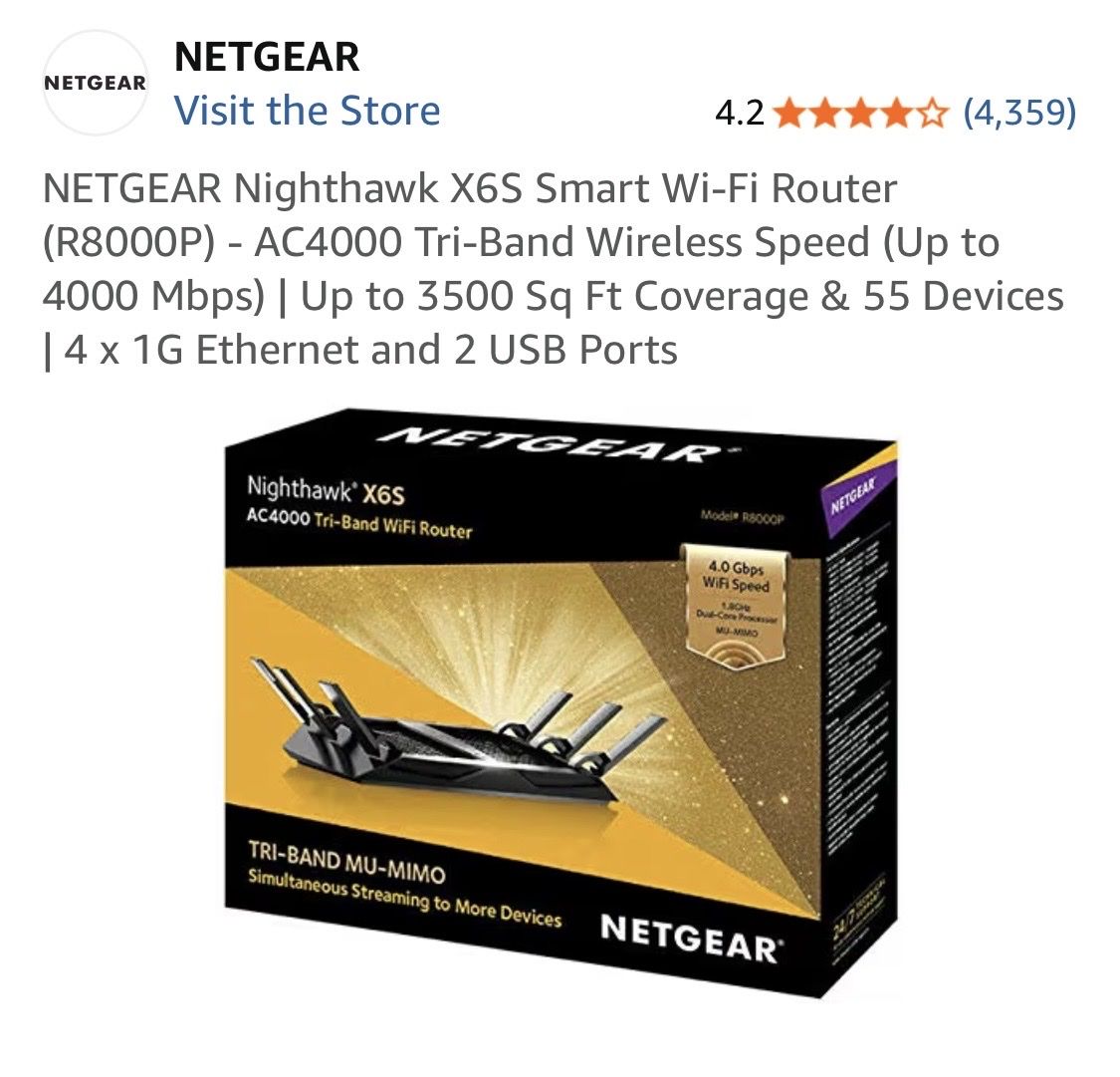 Netgear Router up to speed 4000 mgps