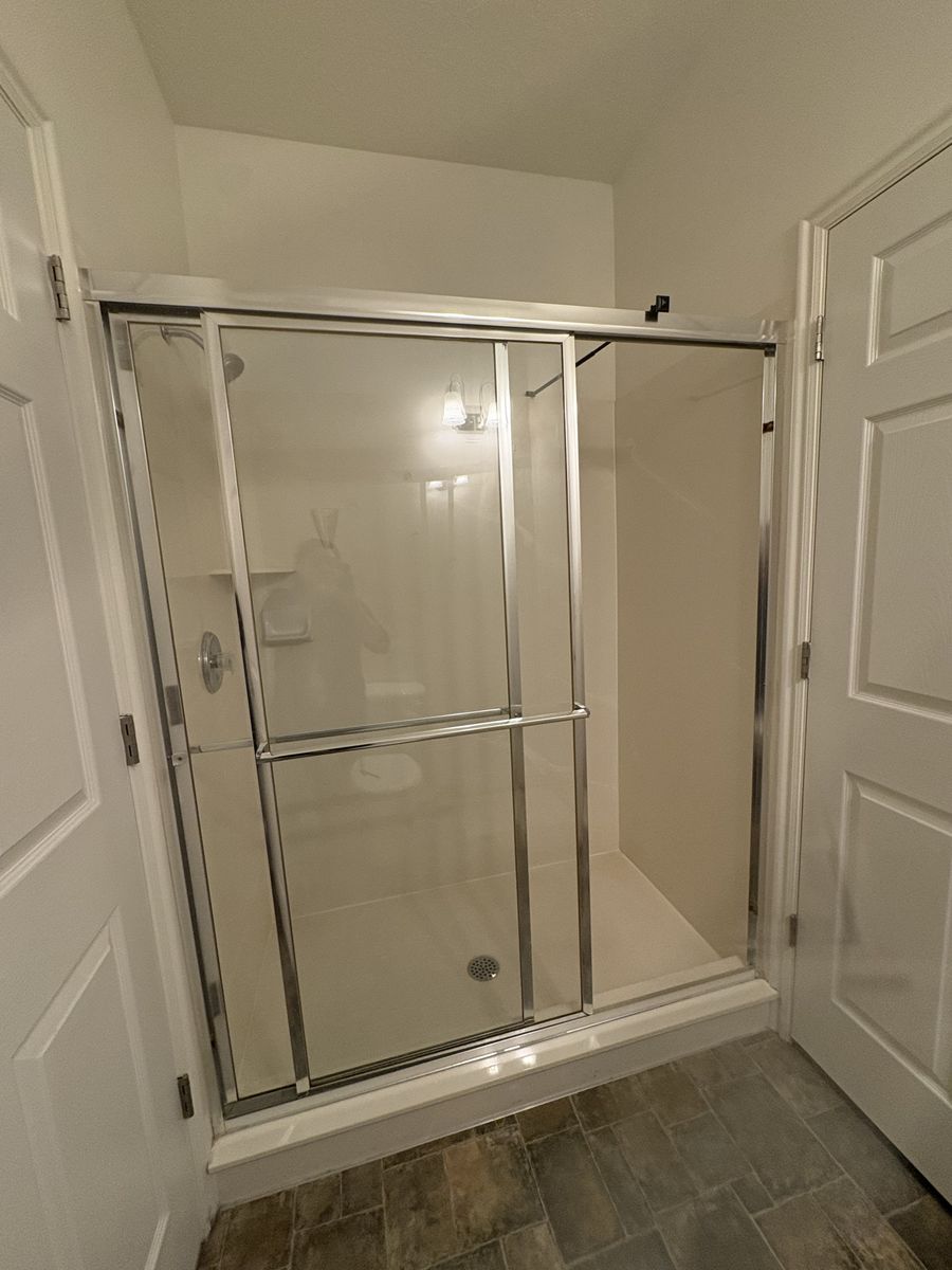 Bathroom shower door