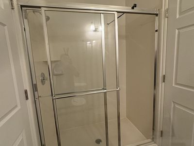 Bathroom shower door