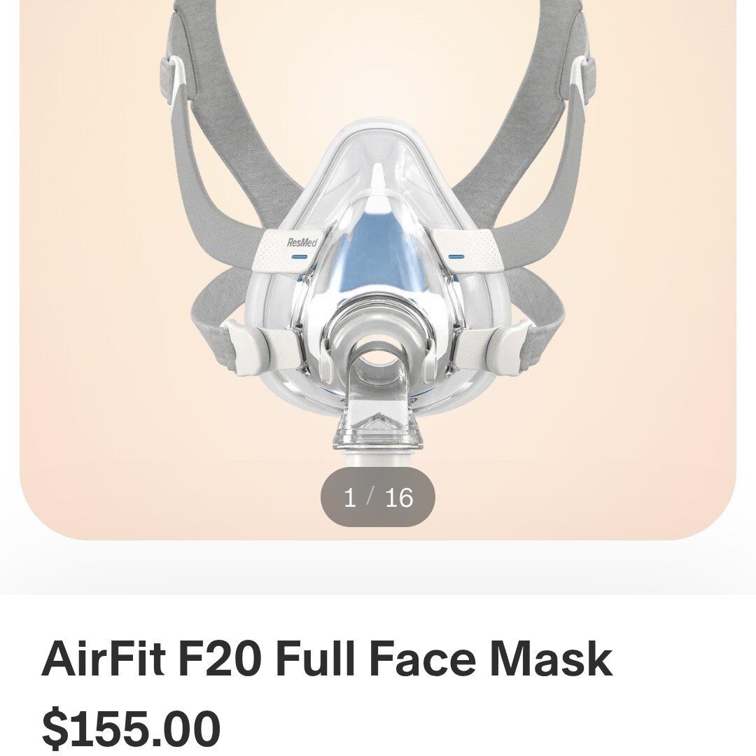 ResMed AirFit F20 S Mask Frame Cushion Headgear