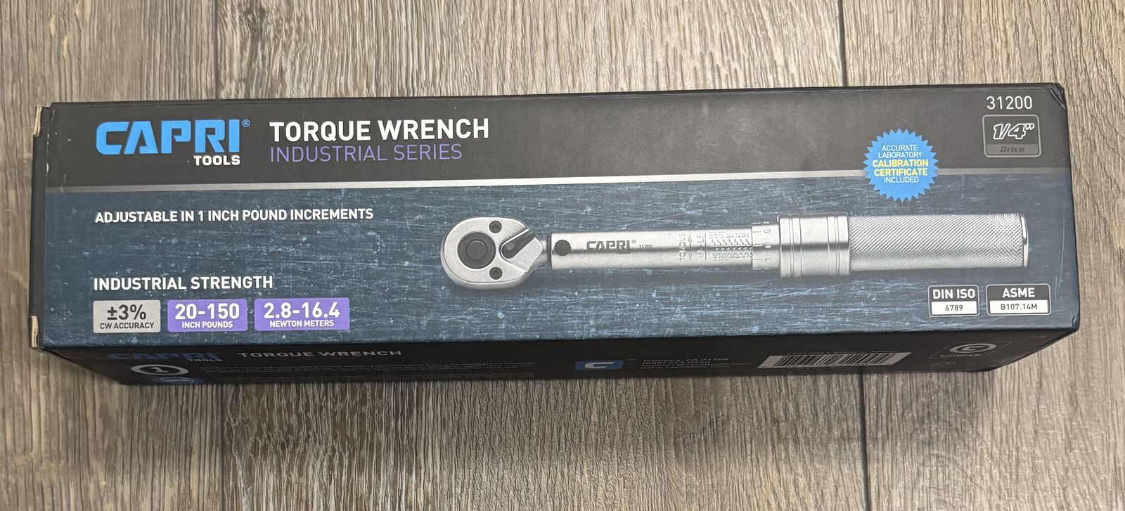 Capri Tools 1/4" Torque Wrench