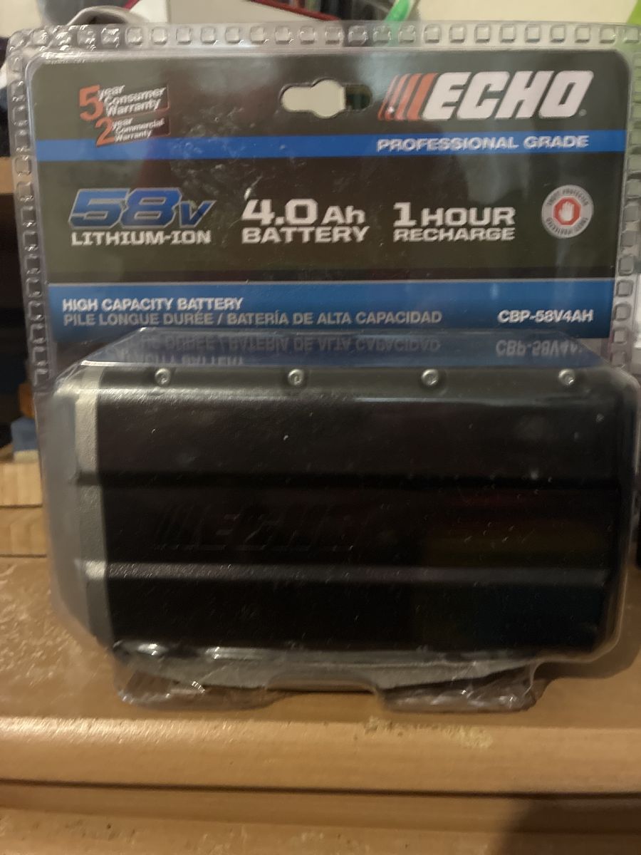 Echo 58v lithium ion battery pro grade
