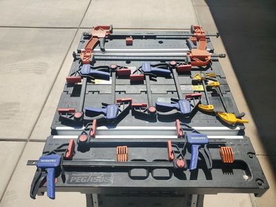 WORX Pegasus Folding Work Table & Sawhorse with Clamps - Portable & Versatile