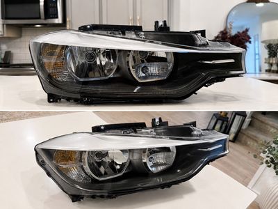 Right Passenger Halogen Headlight Assembly for 2012-2015 BMW 3 Series F30 F31 320i 328i 335i