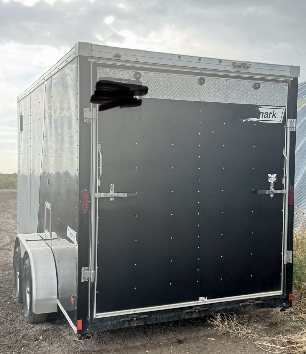2016 Hallmark Transport silver and Black Enclosed Cargo Trailer - Used