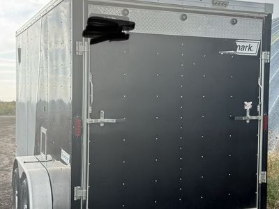 2016 Hallmark Transport silver and Black Enclosed Cargo Trailer - Used