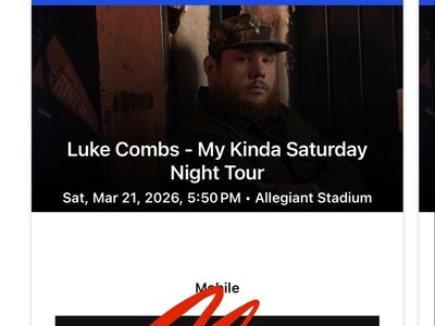 Luke Combs in Vegas 3/21/26