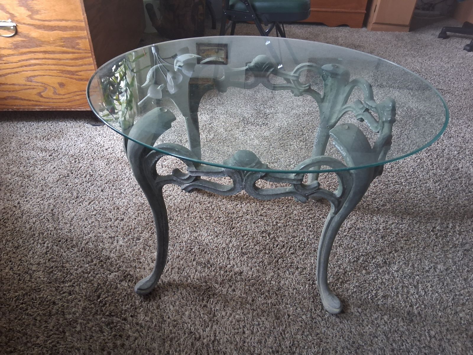 glass table