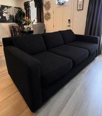 Black 3 seater sofa for sale!