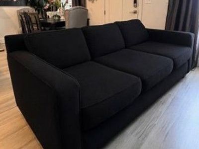 Black 3 seater sofa for sale!