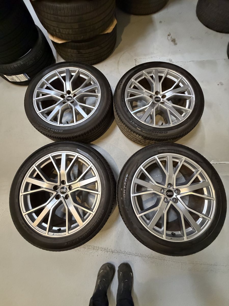 OEM AUDI E-TRON SUV WHEELS AND TIRES 265/45/21