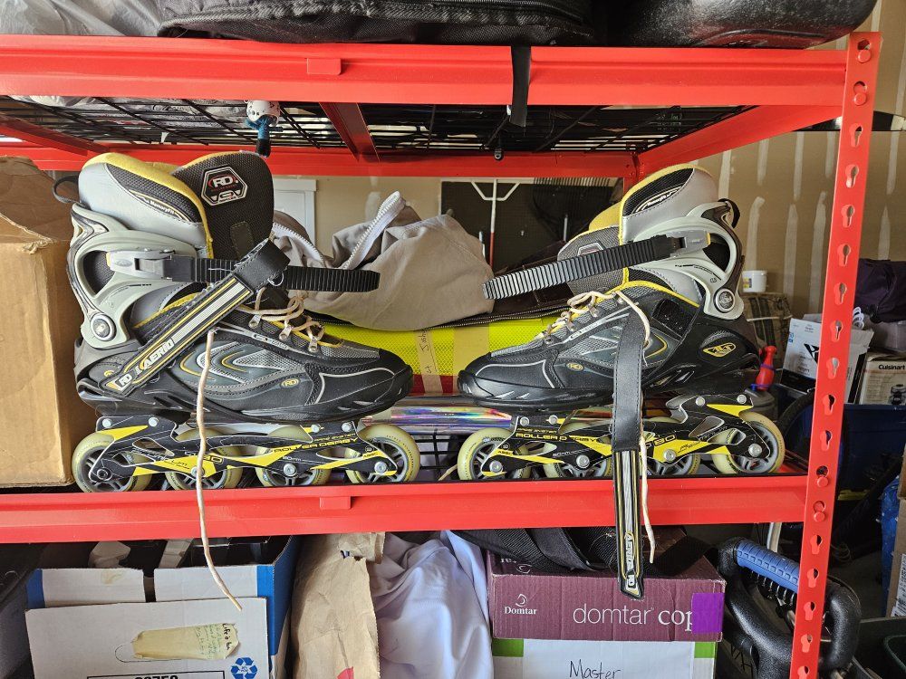 RD Roller Derby V50 Speed Series Inline Skates Men's Size 12 with Memory Fit
