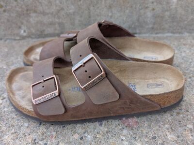 Women's Leather Birkenstock Sandals - Size 38