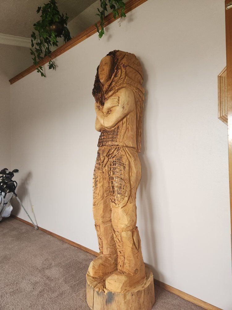 Wood statue