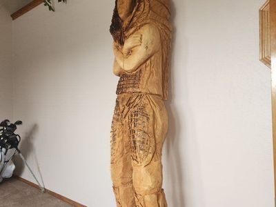 Wood statue