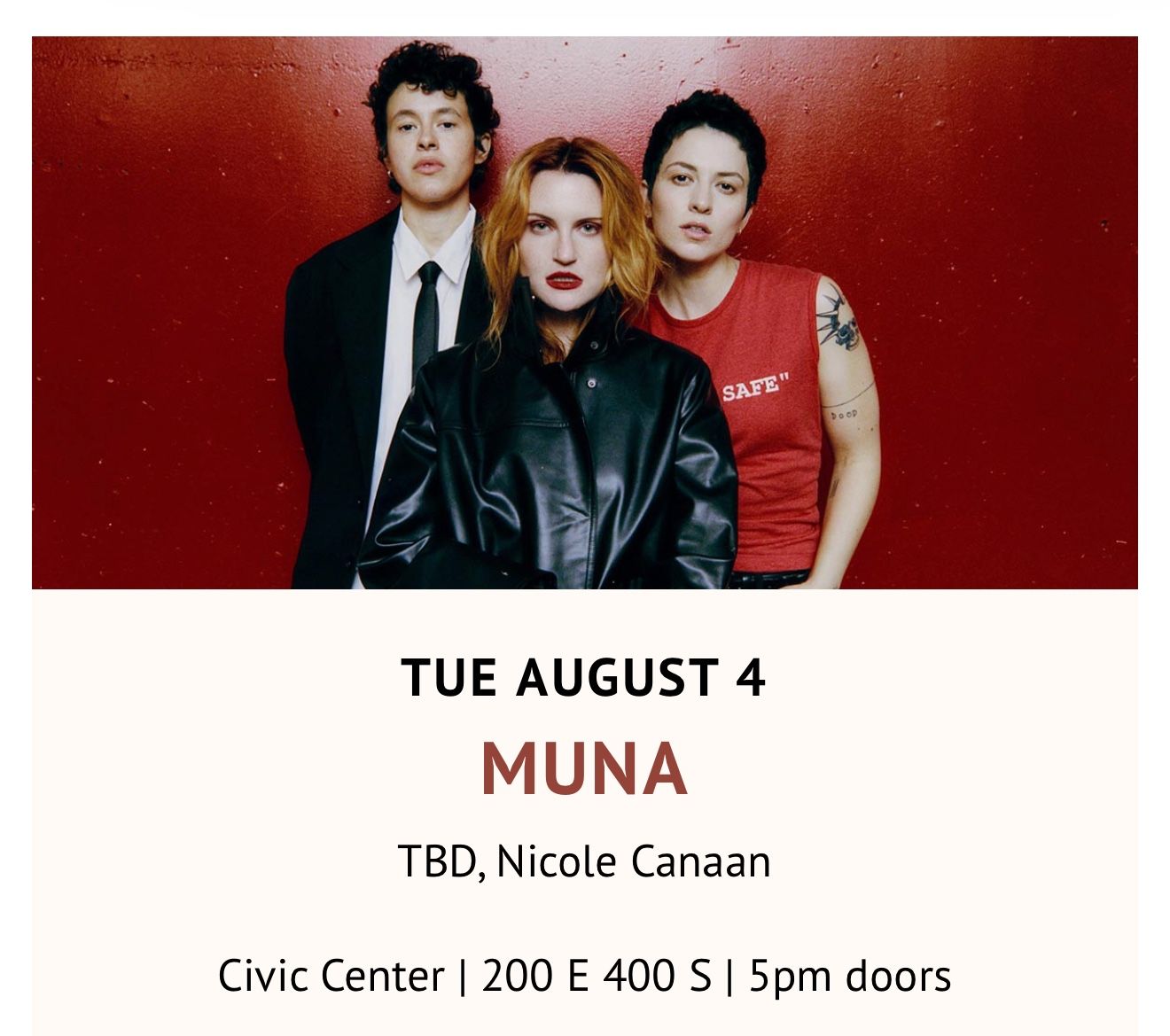 VIP Tickets Muna Twilight 2 Tickets