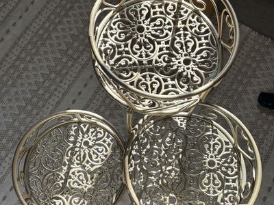 Gold Metal Plant Stand