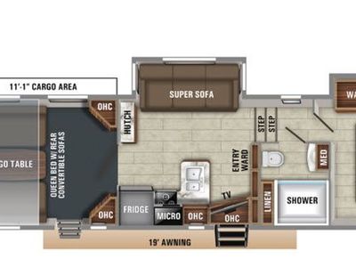 2020 Jayco Talon 335T Toy Hauler Fifth Wheel Front Bedroom|Two Entry/Exit Doors