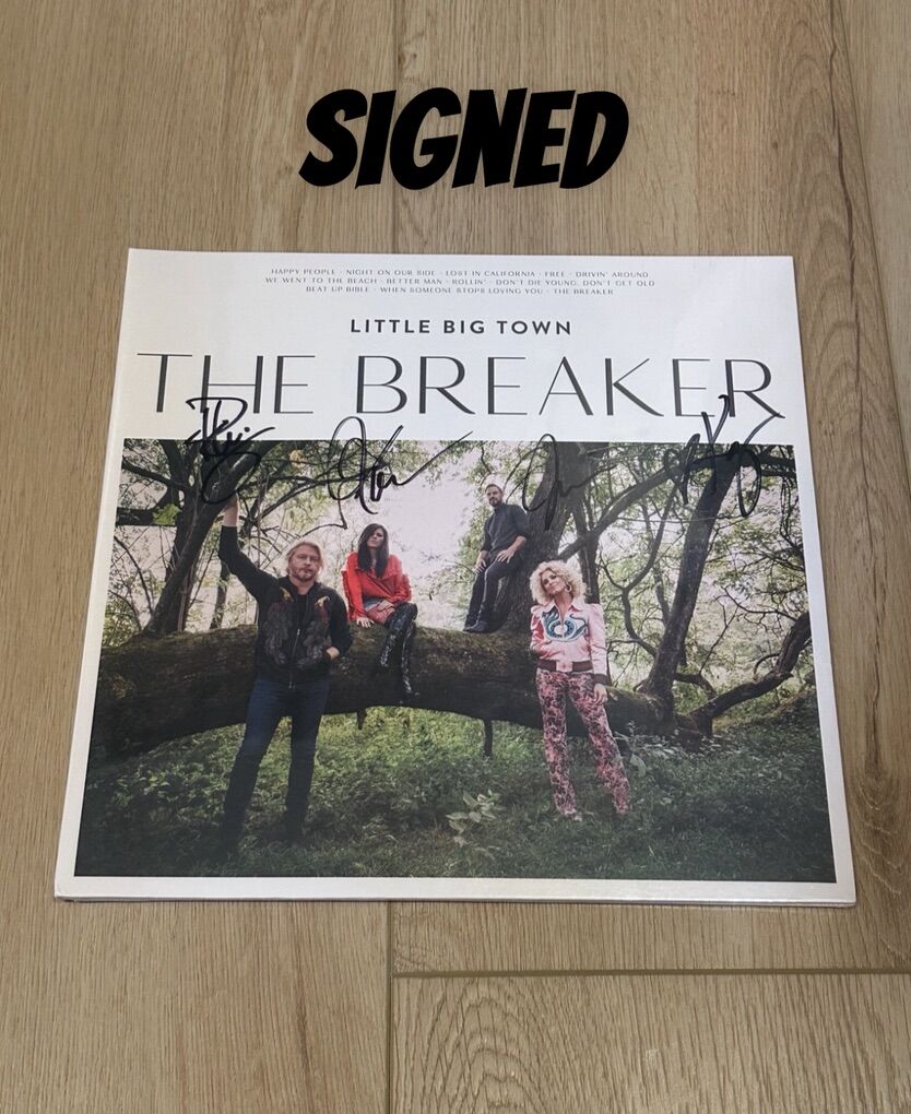 Little Big Town-SIGNED THE BREAKER Pink Vinyl