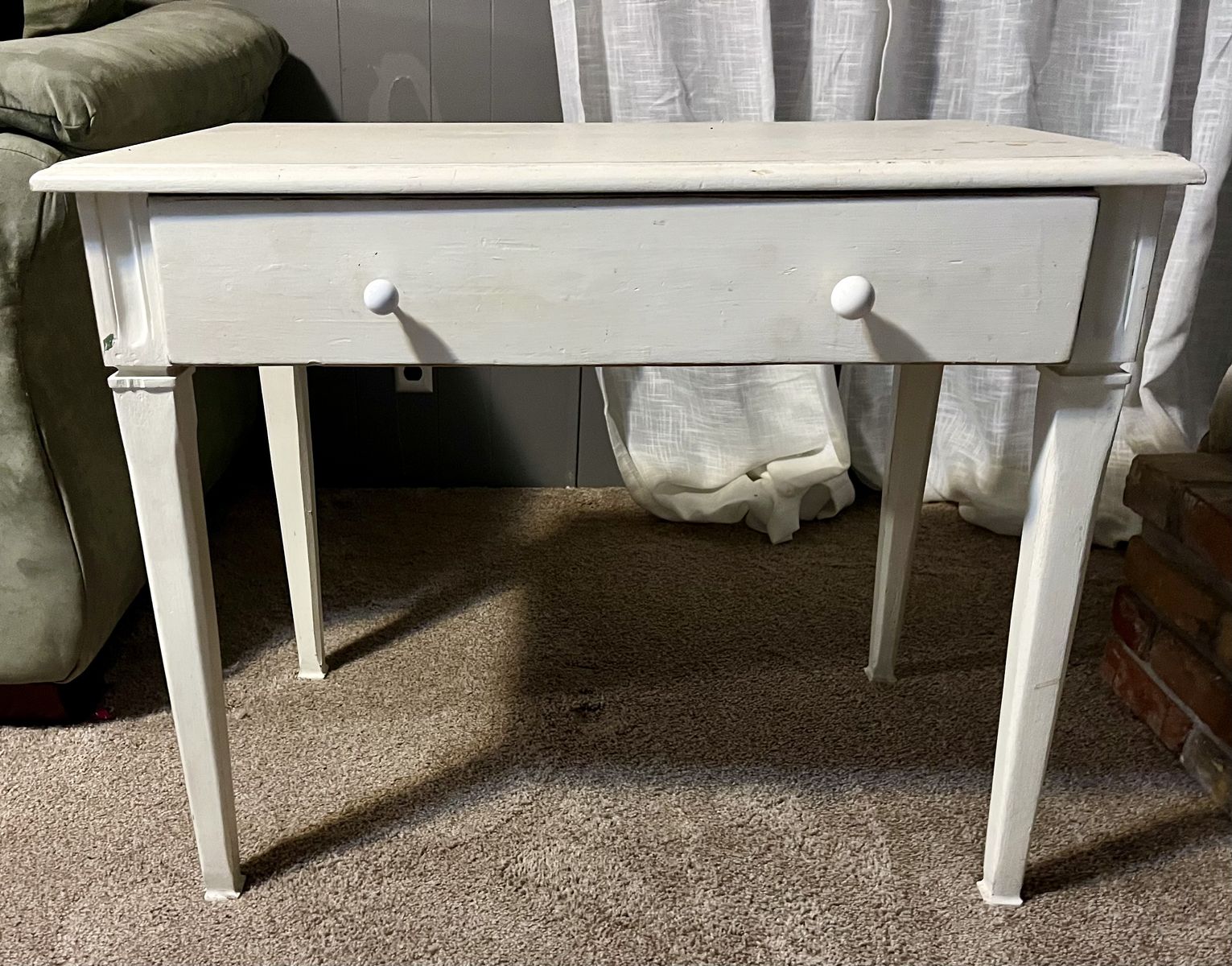 Vanity with matching mirror