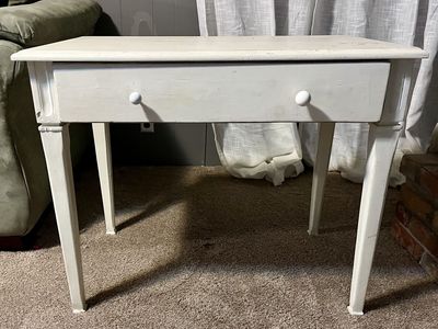 Vanity with matching mirror