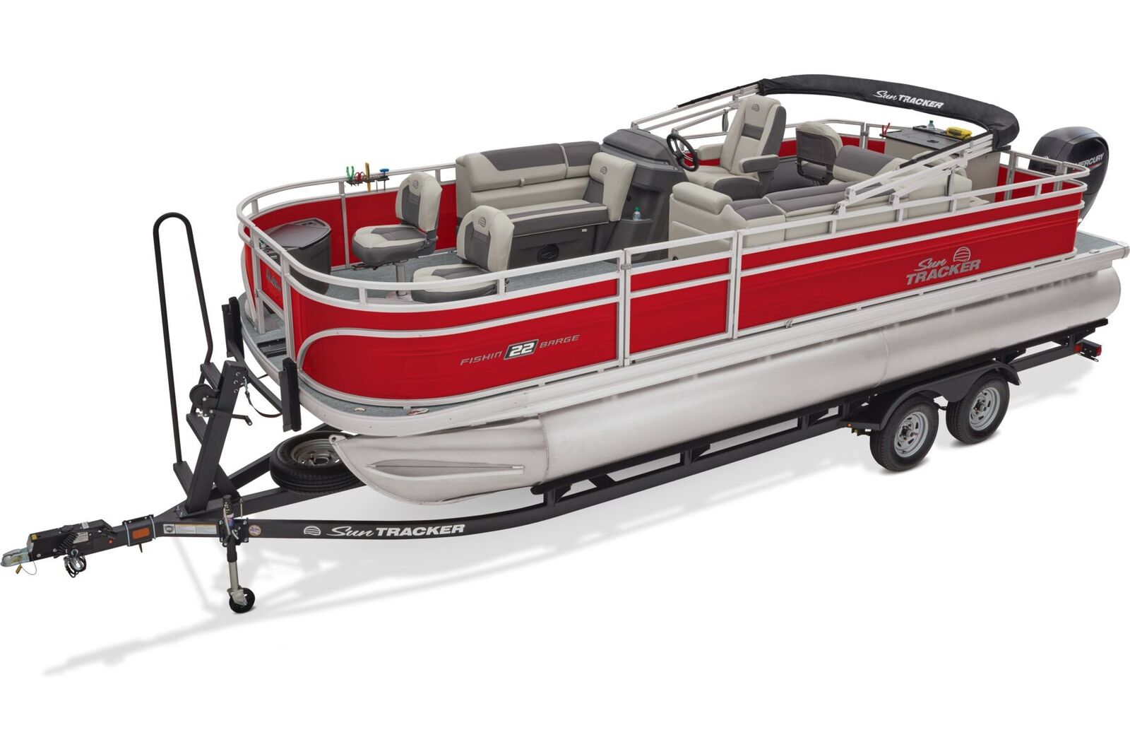 2026 Sun Tracker Fishin Barge 22 DLX w 150 HP Mercury Outboard !!!