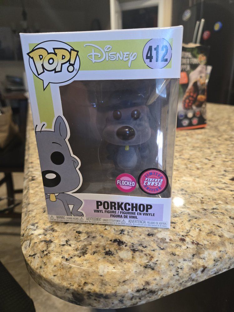 Funko Pop! Disney Porkchop #412 Flocked Chase Limited Edition Vinyl Figure