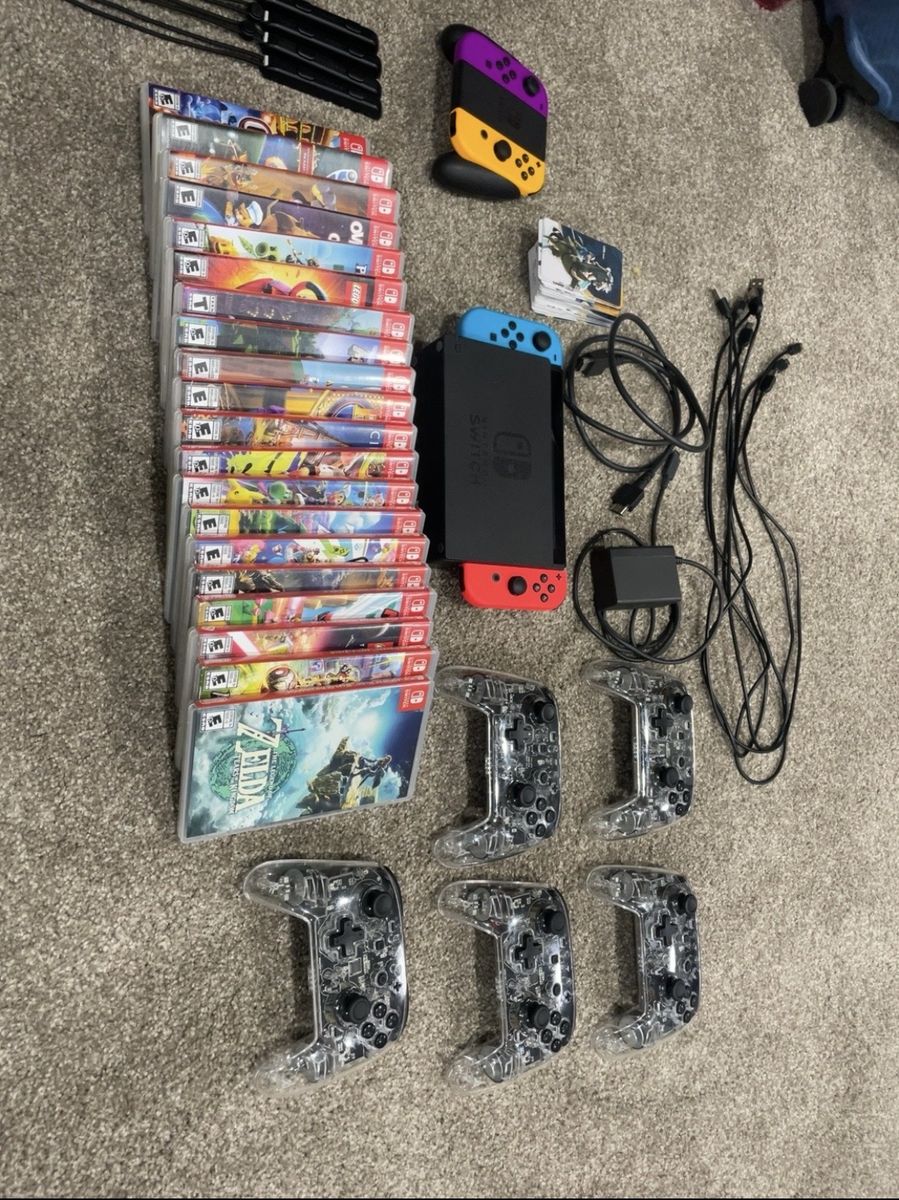 Nintendo Switch Console Huge Bundle