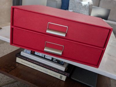Container Store desk paper drawers