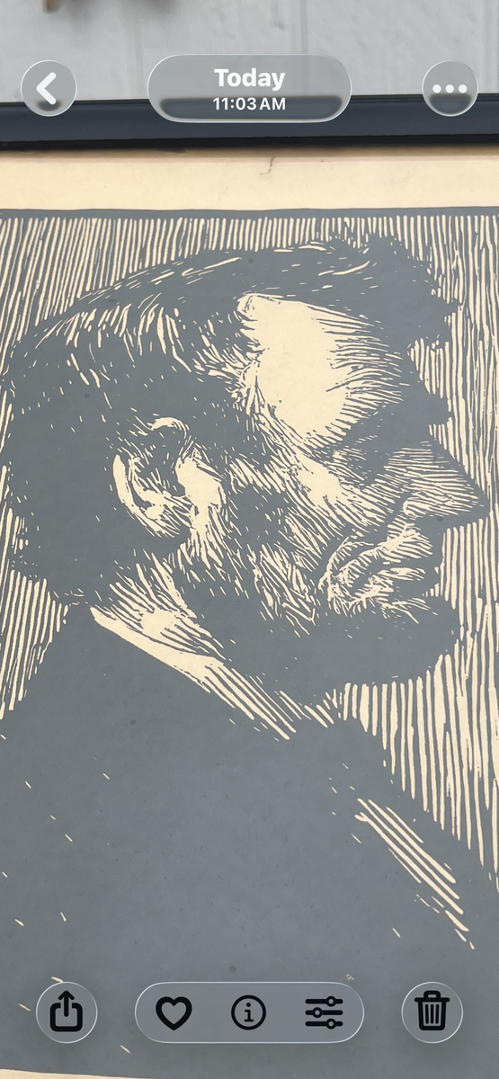 Rare Abraham Lincoln Woodcut
