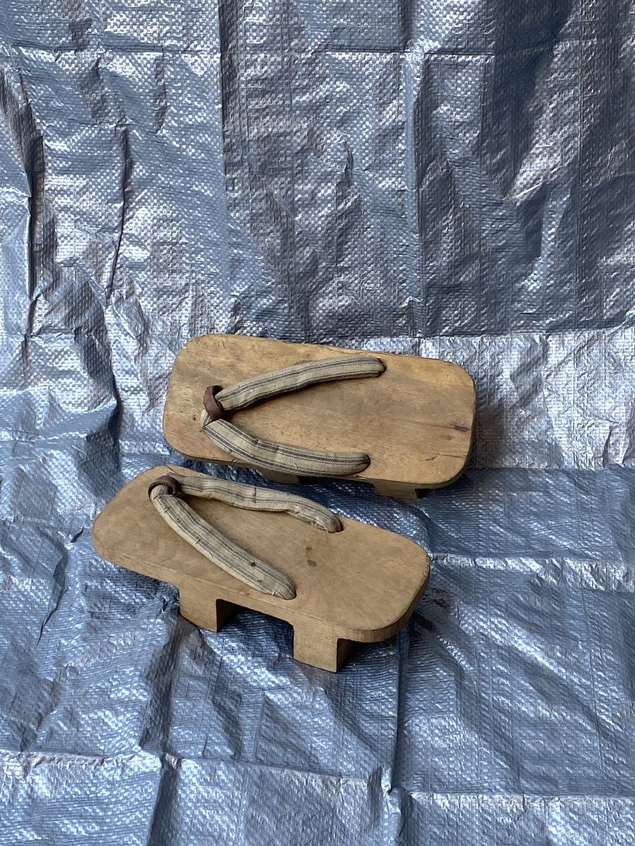 Vintage Japanese Wooden Geta Sandals – WWII Okinawa Veteran Bring-Back