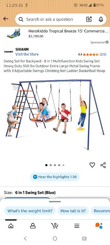 swing set
