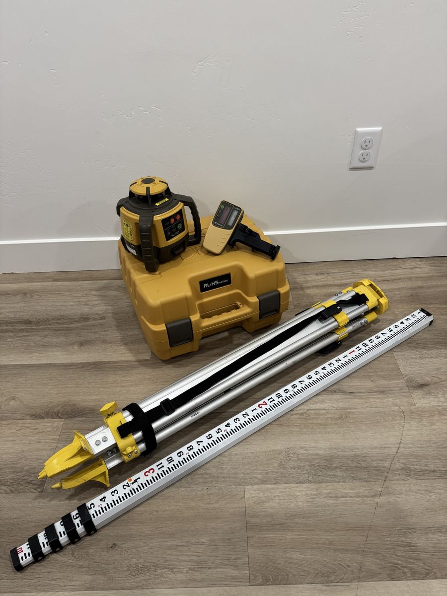 Topcon RL-H5 Rotating Laser Setup