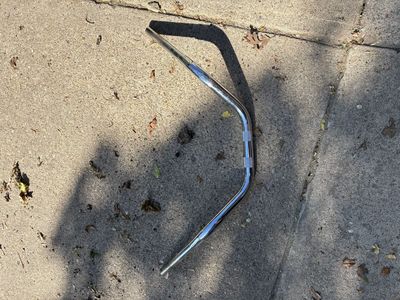 Motorcycle handlebars chrome