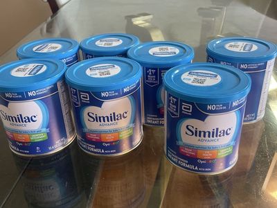 6 Cans Similac Advance Infant Formula, 12.4 oz, Milk-Based Powder with Iron, No Palm Olein Oil