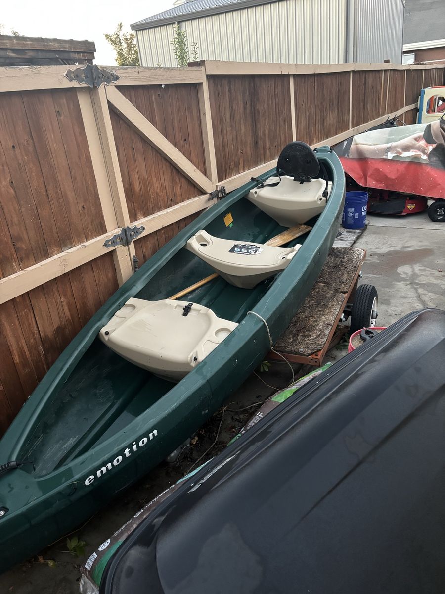 Plastic canoe