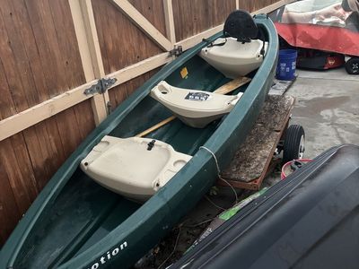 Plastic canoe