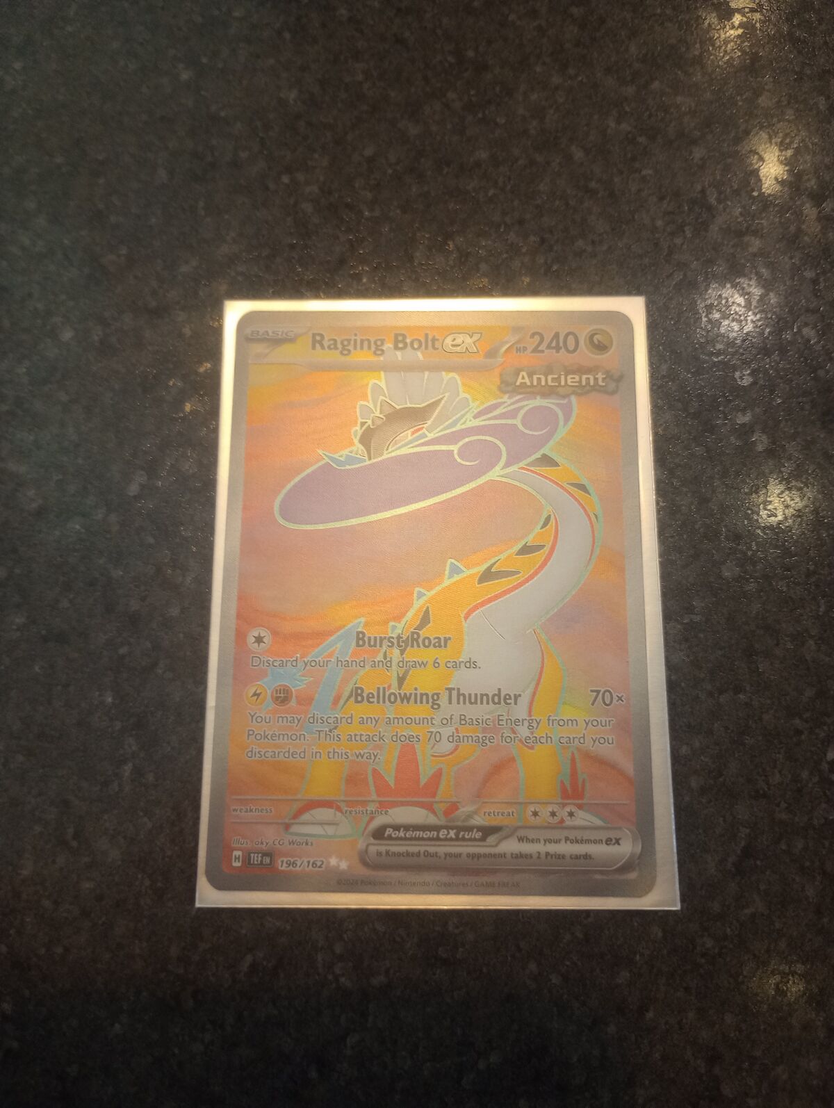 Raging Bolt ex 196/162 204 FULL ART RARE