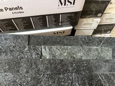 6" X 24" MSI Ledger panels and tile mortar