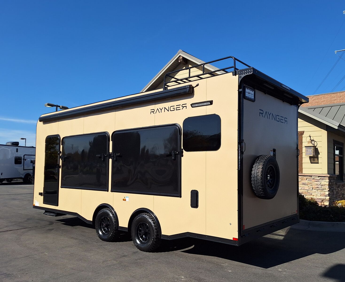 8x22 / 8.5x22 Raynger Toy Hauler 10K Axles QUAD TENT w/ Fridge/Microwave!!!