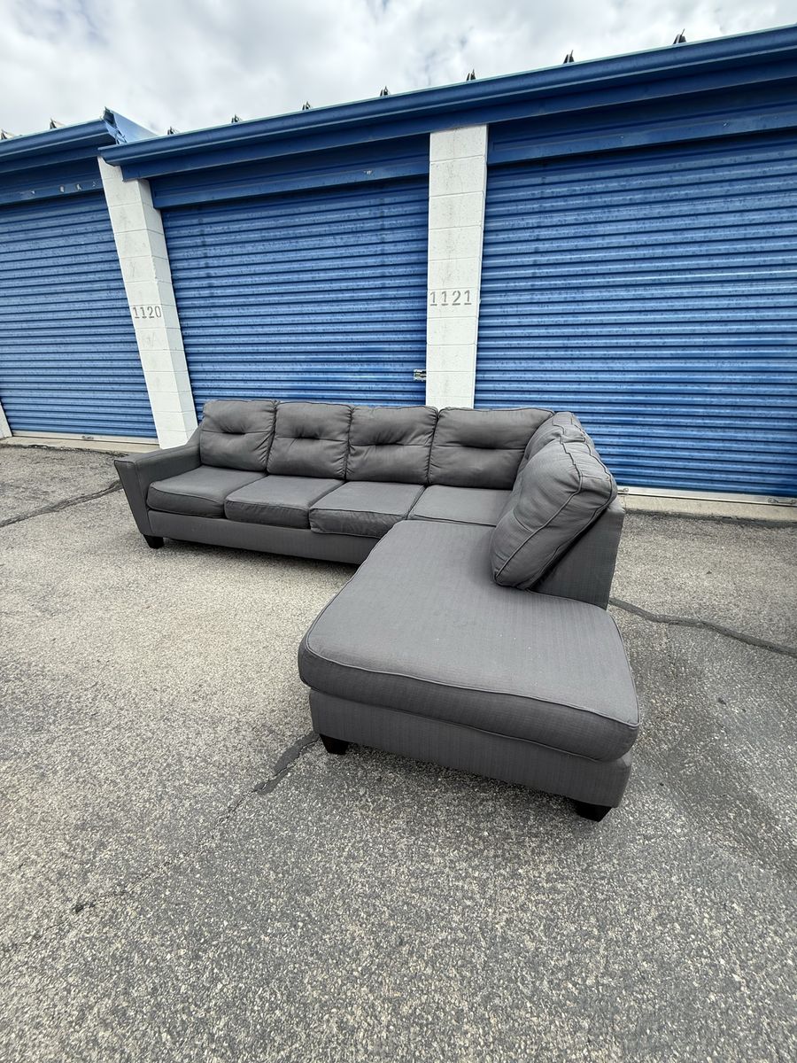 Dark gray sectional couch - Free delivery!