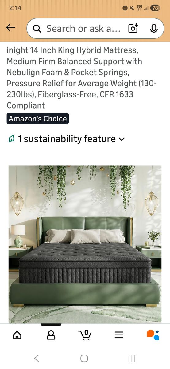 Brand New King Size Mattress 14" deep