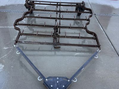 John Deere Spike tooth harrow section with hitch arena garden