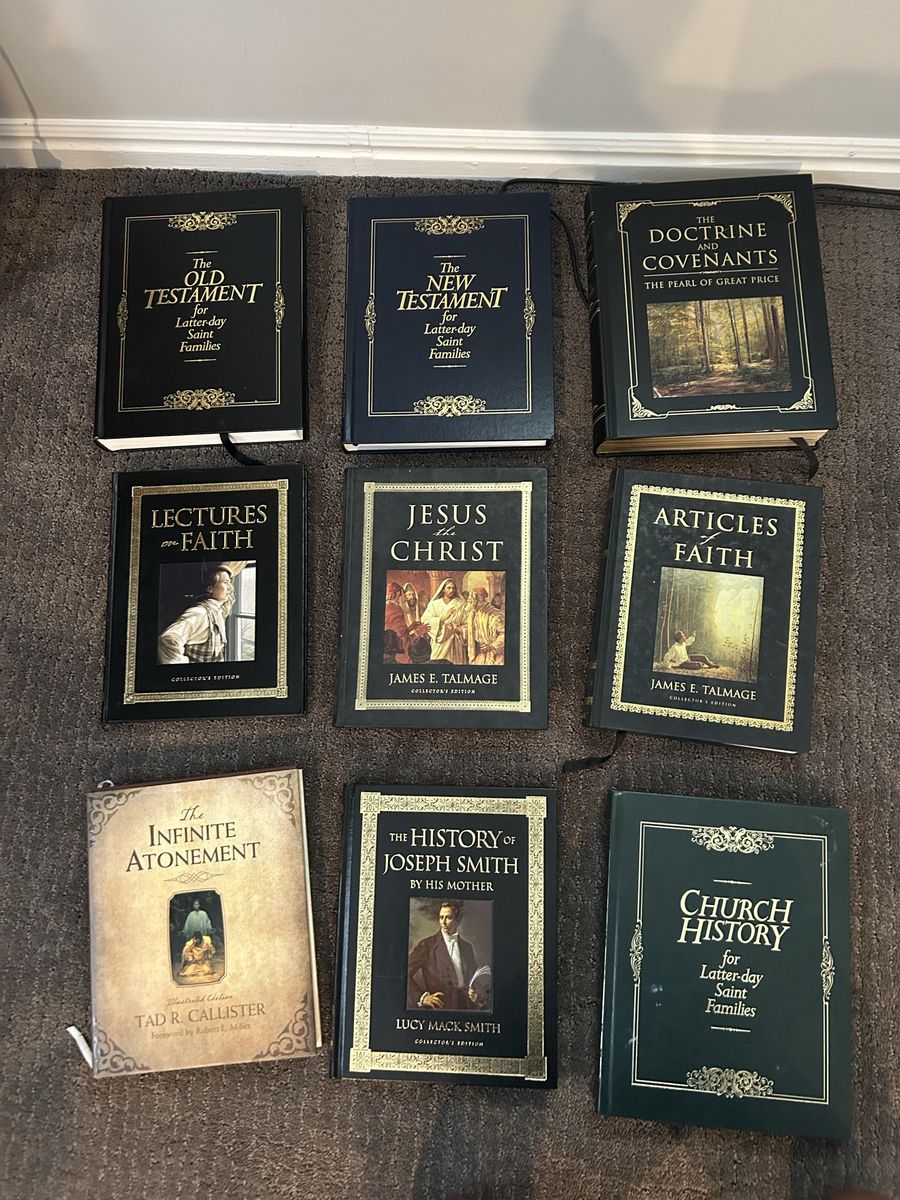 LDS Collector's Edition Hardcover Book Lot - 9 Religious Books