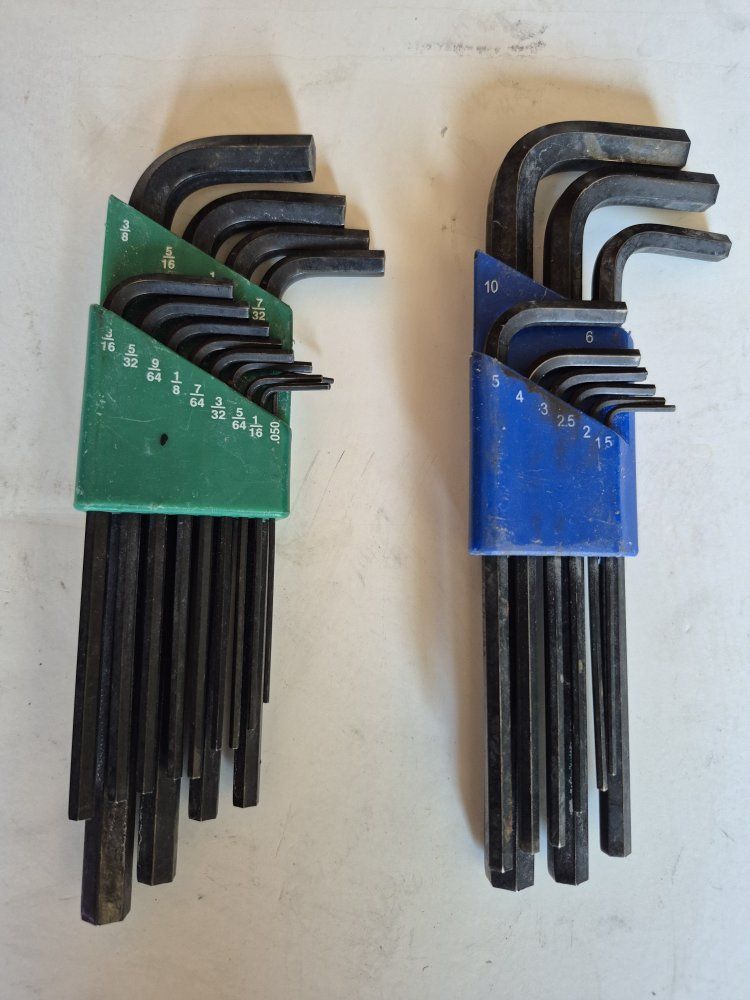 Hex Key Allen Wrench Sets - Standard and Metric