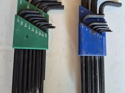 Hex Key Allen Wrench Sets - Standard and Metric