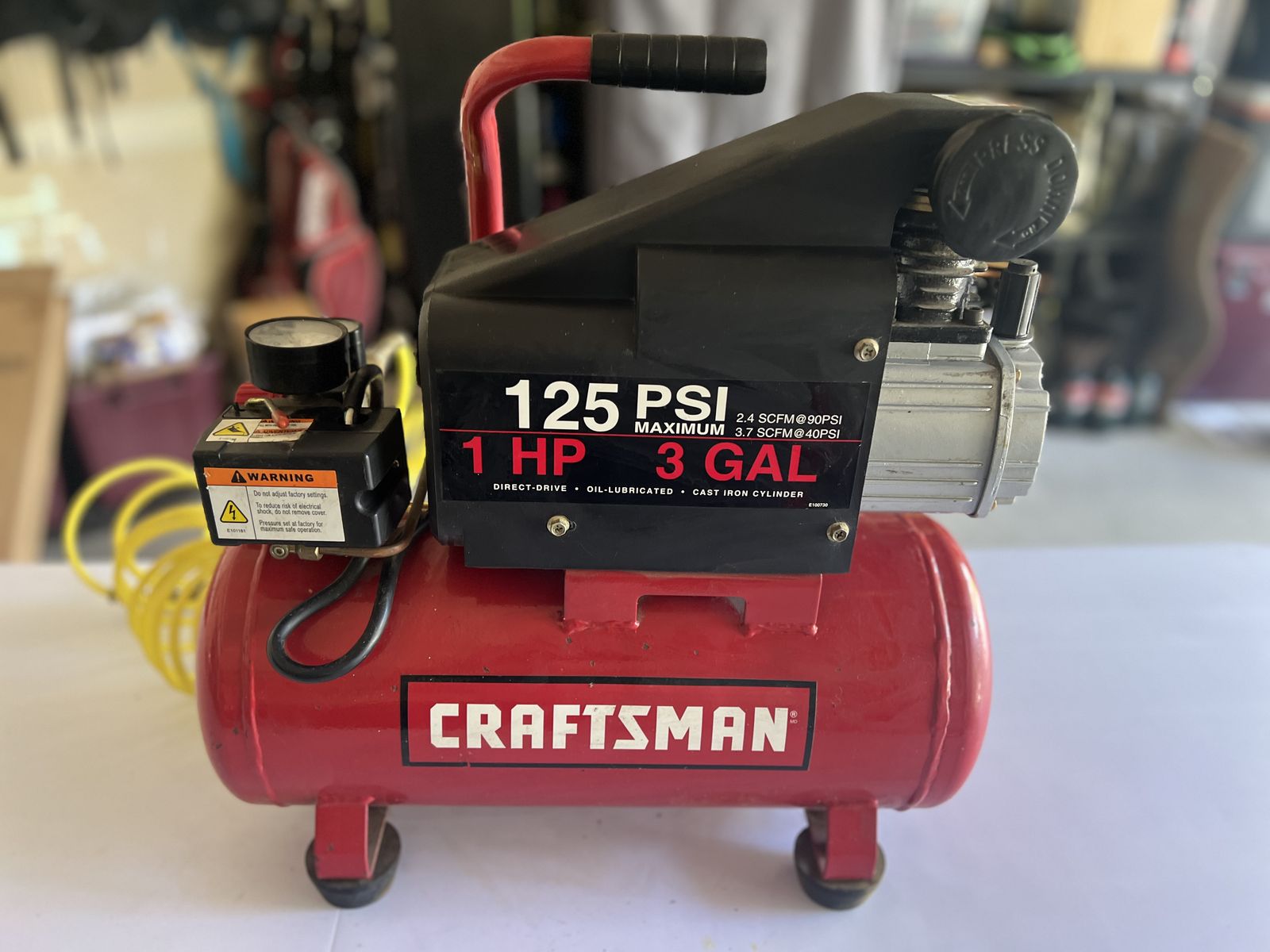 Craftsman 125PSI 1HP 3GAL