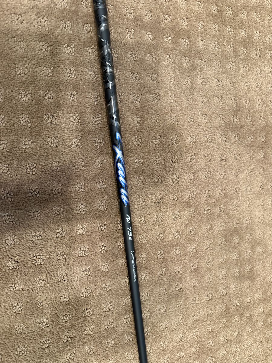Mitsubishi Chemical Kai'li Blue Dark Wave 75s Fairway Wood Golf Shaft. Taylormade tip. Stiff.