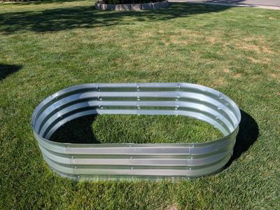 New 4ft by 2ft by 1ft tall Galvanized Steel Raised Garden Bed